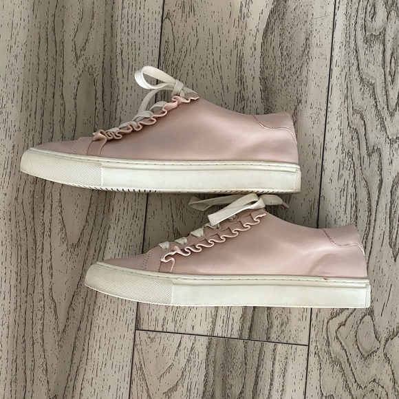 Tory Sport Ruffle Sneakers by Tory Burch In Cotton Pink / Snow White - Picture 5 of 12